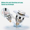 Diboniur Upgraded Bathroom Sink Plug, Universal Pop Up Bidet Plug,