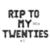 Rip to My 20s Banner, Rip Twenties Party Supplies, Happy