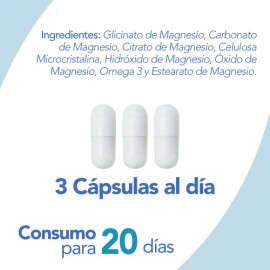 Magnesio Complex Omega Glicinato Citrato Carbonato Hidroxido Oxido Vcaps Natgel