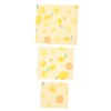 ORFOFE 3pcs Biodegradable Beeswax Food Wraps Reusable Beeswax for Fresh
