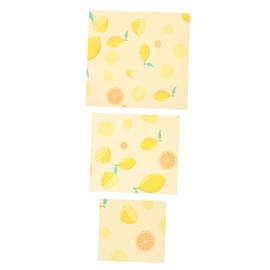 ORFOFE 3pcs Biodegradable Beeswax Food Wraps Reusable Beeswax for Fresh Food Storage for Sandwiches Fruits Vegetables and Leftovers
