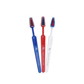 Tess Oral Health Happy 4th of July Toothbrushes - 12 Count - Child & Adult Size - Individually Wrapped - Red, White & Blue Dental Care for All Ages - Celebrate Independence Day with Patriotic