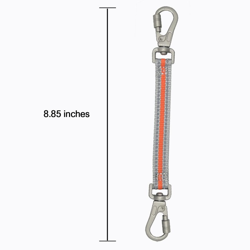 Heavy Duty Double Ended Collar Backup Clip for Dog Harnesses,