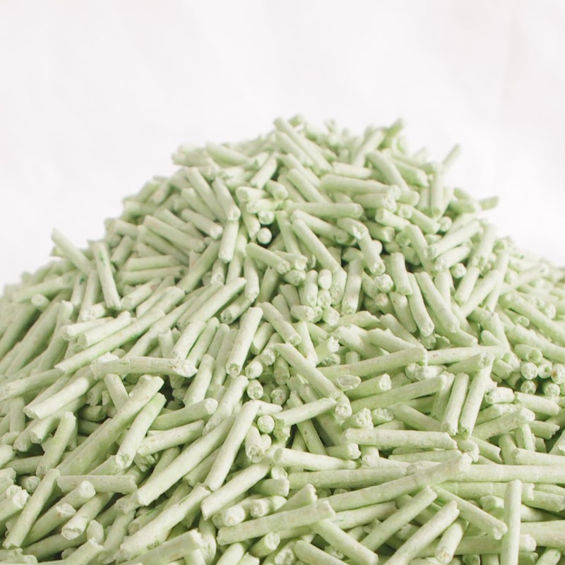 FOURPAW Tofu Cat Litter Green Tea 5.5 Lbs, Flushable Clumping