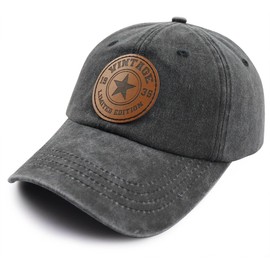 90th 80th 70th 60th 50th 40th 30th Birthday Gifts for Women Men, Vintage 1935 1945 1955 1965 1975 1985 1995 Hat, Black, One Size