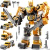 JUKUDAHU 5-in-1 Robot Toys Cars for Kids 3-5, Magnetism Transforming