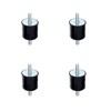 4pcs Rubber shock absorbers,20 * 15mm Anti Vibration Mounts Shock