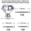 GoodtoU 12p Crystal Knobs Glass Drawer Knobs Dresser Knobs 30mm