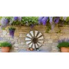 Nightclawing Rustic Metal Windmill Wall Decor, 36 x 36 inches,