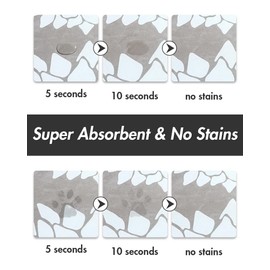 MontVoo-Pet Feeding Mat-Absorbent Floral Cat&Dog Food Mat-Dog Mat for Food and Water Bowl-No Watermark Quick Dry Dog Water Dispenser Mat Pet Placemat-Pet Supplies & Accessories 12" X 19"