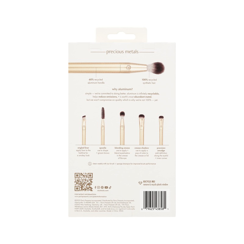 EcoTools Precious Metals Brightening Eye Set - Eye Brush Set,