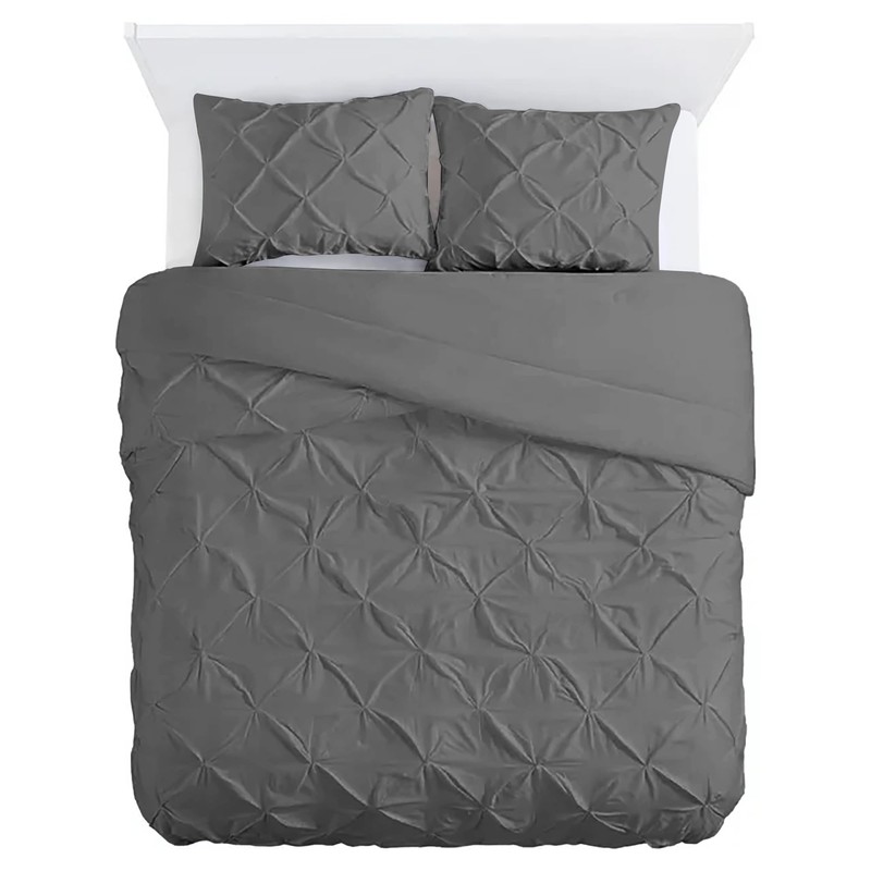 MH Traders Double Size Duvet Cover Sets with Pintuck Design