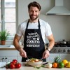 GOSJINNK Funny Cooking Aprons for Men, Today's Forecast Cooking with