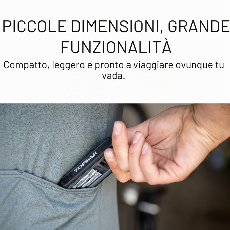 Topeak Hexus X - Utensile multifunzione, nero