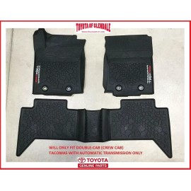 Toyota 2016-2023 TOYOTA TACOMA TRD PRO ALL WEATHER/RUBBER FLOOR MAT AUTO TRANSMISSION