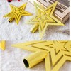 Dancepandas Christmas Tree Topper Star Christmas Tree Plastic Decoration