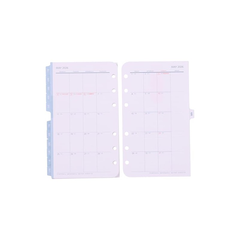 Franklin Planner Original Monthly View Calendar, 12-Month Edition, Starts on
