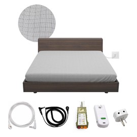 Grounding Fitted Sheet Kit Connect to The Earth's Energy 18inch Depth Pocket Grounding Bed Sheets for Earthing