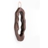 Handcrafed Rustic Wood Framed Wall Mirror, Wavy Irregular Oval Shape