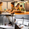 MACASA Double Head LED Desk Lamp with Remote Control for