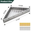 2PCS Floating Corner Shower Bench-Custom Tile Shower Corner Seat,Tile Wall