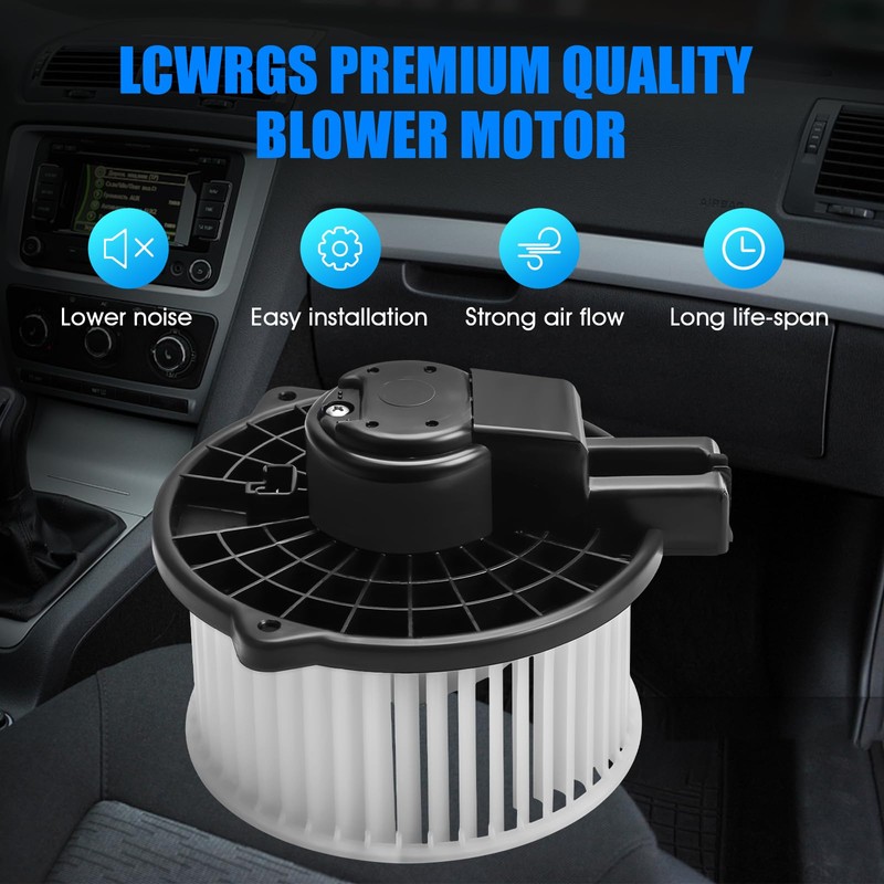 Front AC Blower Motor with Fan Fits for Manual AC