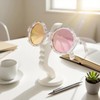 HeartYue 4 Pcs Abstract Face Design Eyeglass Holder & Sunglasses
