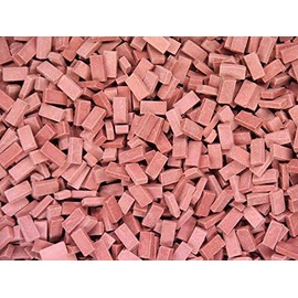 modellbahn-exklusiv Juweela 28027 NF Brick Red Dark 6,000 Pieces, Gauge H0, 1:87