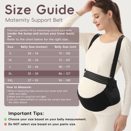 MomTend 5 in 1 Pregnancy Support Belt Adjustable No-Slip Maternity & Postpartum Belly Band Pregnancy Seat Belt with Shoulder Straps for Relieve Back, Pelvic, Hip Pain for Labour & Recovery, Beige Xl