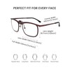 FAA'N Flip up Reading Glasses for Women Men,Square Frame Readers