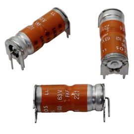 Elko Capacitor Axial 220µF 63V 125°C B41795S8227Q1 220uF Pack of 5