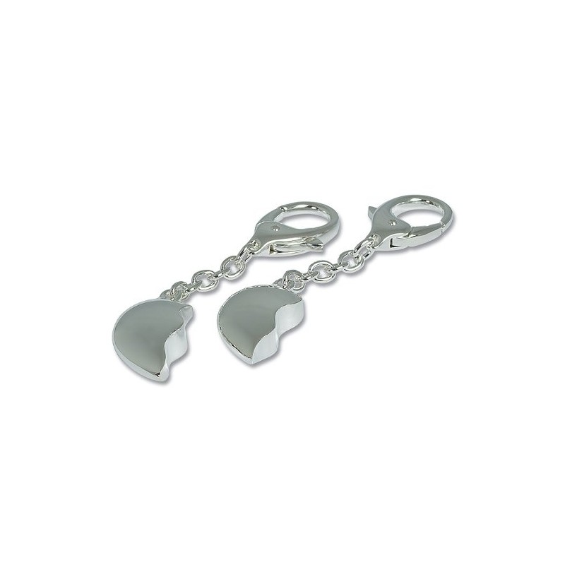 Engraved Quality Joining Hearts Keyring