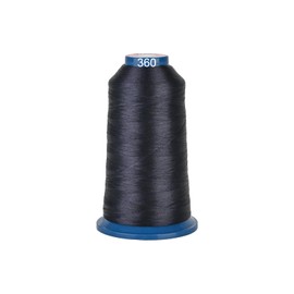 RICHWORD Polyester Embroidery Thread 4000M(4374Y) 40WT Thread for Commercial Multi Needles and Single Needle Embroidery Machine Black 0360
