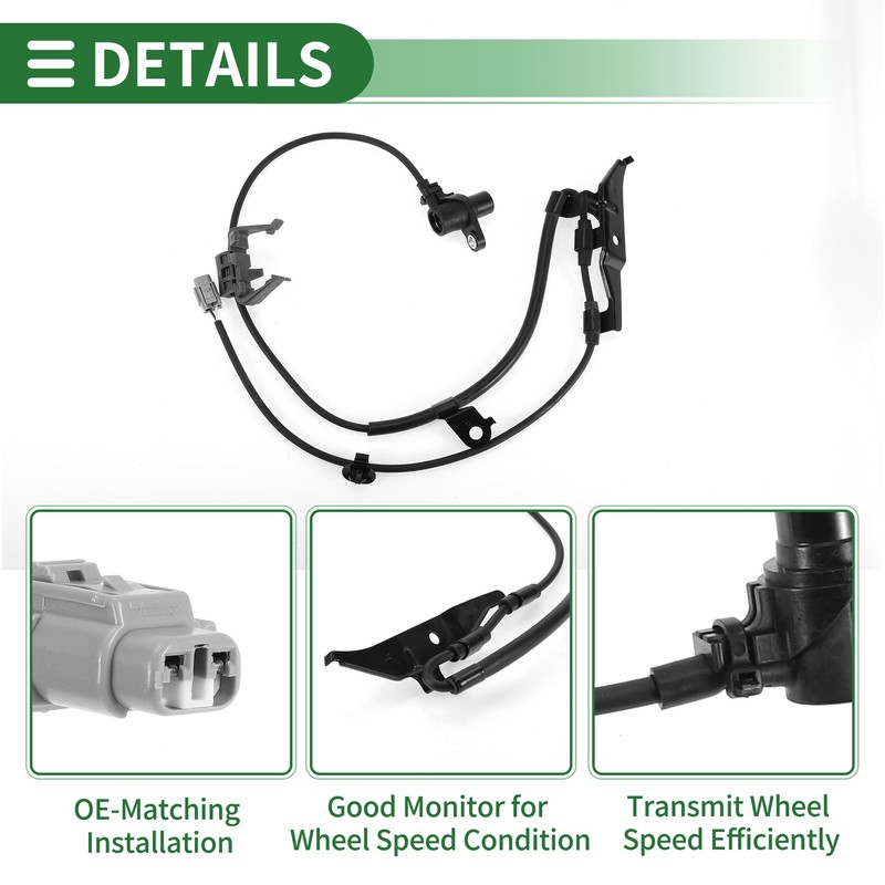 Motoforti ABS Wheel Speed Sensor ABS Sensor Anti-lock Braking System