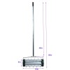 QDXFL 16" Rolling Lawn Aerator Push Tine Spike Soil Lawn