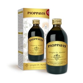 PIOPPAVIS Liquido alcoolico - 200 ml (integratore di betulla bianca, bucco, ortica, gramigna e altre erbe per il drenaggio dei liquidi corporei)