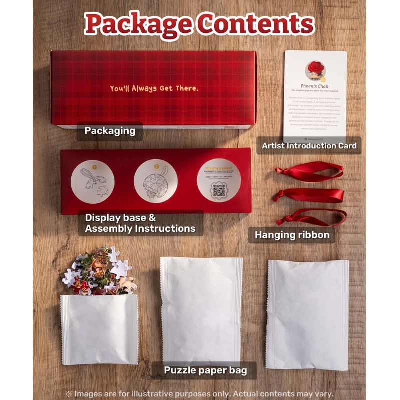 PieceRelax Christmas Puzzle Ornaments 180 Pieces - Phoenix Chan -