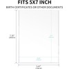 5" x 7" Rigid Print Protectors,Clear Waterproof Hard Plastic Page