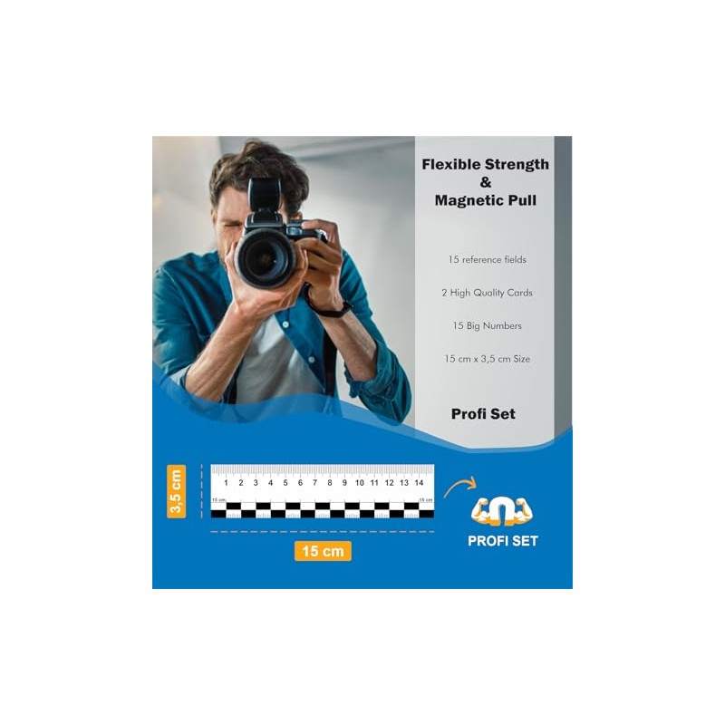 Sachverständigen-Zubehör Crime Scene Ruler as [Detective Magnetic Cards] Set of