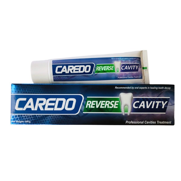 CAREDO Toothpaste Treatment Tooth Decay for Adults, Home Cavity Repair Toothpaste Cure Repairing Tooth Cavities Dental Caries 3.52oz, Remineralizing Hydroxyapatite Toothpaste Fluoride Free Spearmint