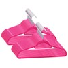 YAFF 50 pcs Clothes Hanger Set Anti-Slip Pink Velvet