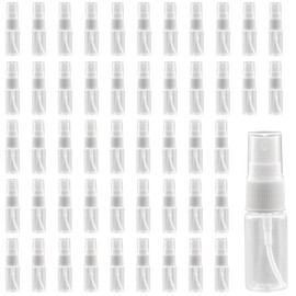 CHIHEUNG Mini-Sprühflaschen, transparent, nachfüllbar, Reise-Sprühflasche, Parfümzerstäuber für ätherisches Öl, Parfüm, 50 Stück, 10 ml