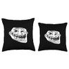 Troll Face Meme Funny Dank Meme Troll Face Throw Pillow