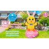 FARONZE Easter Inflatable Chick on Egg Blow-up Lighted Indoor &