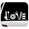 Sewing Machine Love Quilting Decal Sticker for Car Window