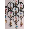 Small Teardrop Recycled Wind Chime with Glass Beads and Bells