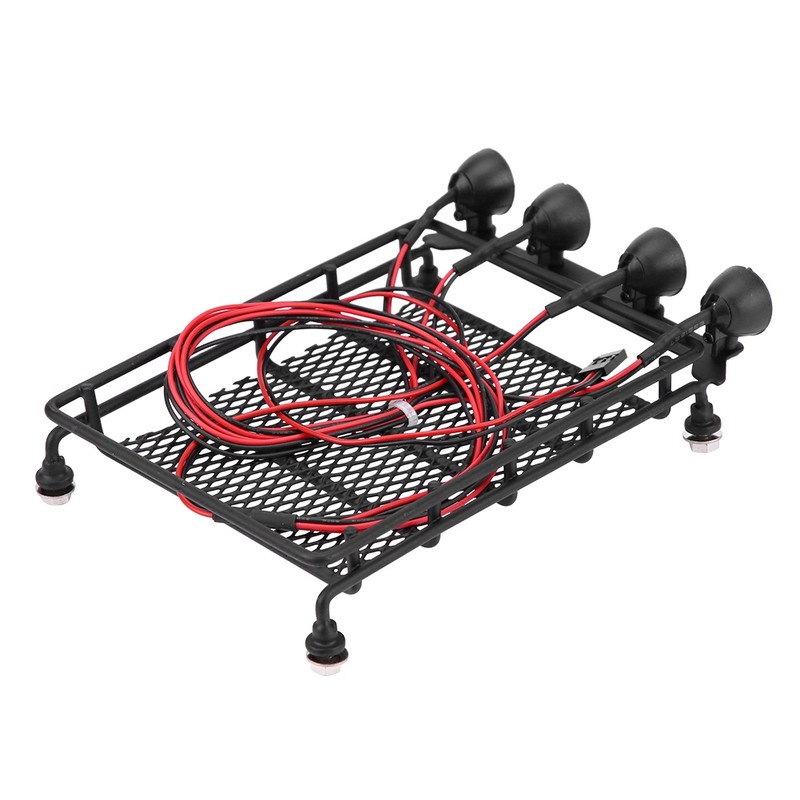 Roof Rack Luggage Carrier With LED Lights Round for Axial