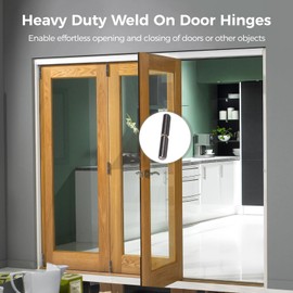 20 Pack Weld On Barrel Hinges 3 inch, Carbon Steel Weldable Bullet Door Hinges, Heavy Duty Detachable Gate Hinge for Swing Door, Trailer Ramp, Pin OD 1/2 inch