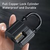 Padlock with Key, Weatherproof Lock Padlocks for Sheds, Containers, Warehouses,
