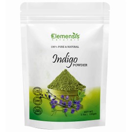 Elemensis Naturals Pure & Natural Indian Indigo Powder for Hair Care & Hair Growth, 100gm